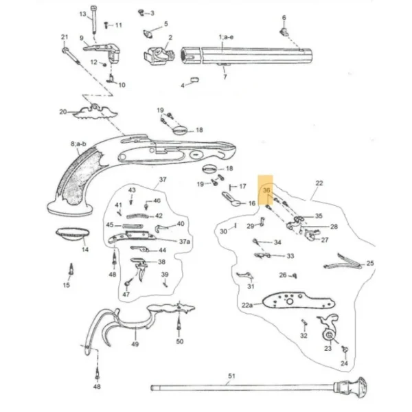 VIS DE BRIDE LE PAGE PEDERSOLI REF M70TFM5512 | WesternGuns