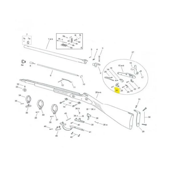 VIS DE BRIDE PEDERSOLI WHITWORTH REF M70TFM5986 | WesternGuns