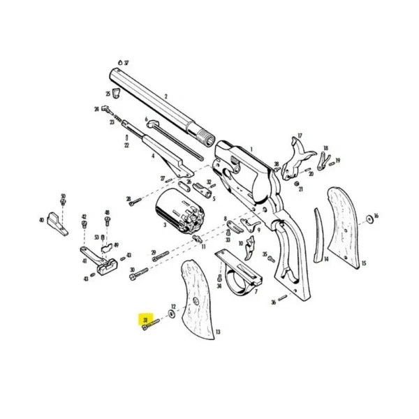 VIS DE PLAQUETTE 1858 PIETTA REF 454 | WesternGuns