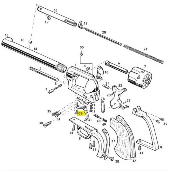 VIS DE RESSORT DE DETENTE 1873SAA PIETTA REF SAA5517 | WesternGuns