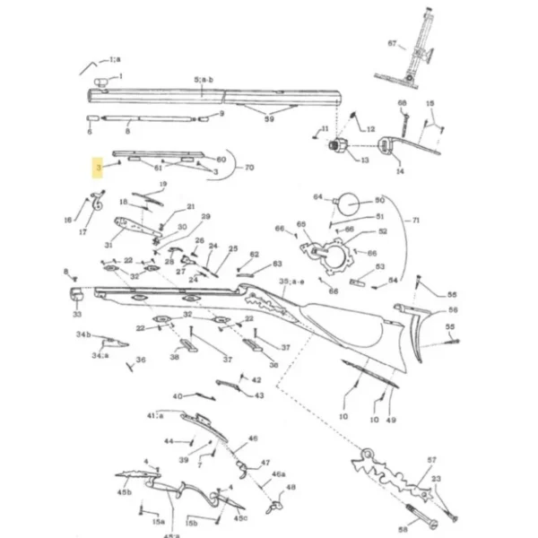 VIS DE TIGE PORTE BAGUETTE TRYON MATCH PEDERSOLI REF M70TFC5494 | WesternGuns
