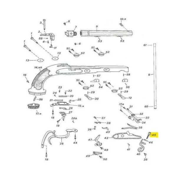 VIS DES MACHOIRES BOUTET PEDERSOLI REF M70SPC5245 | WesternGuns