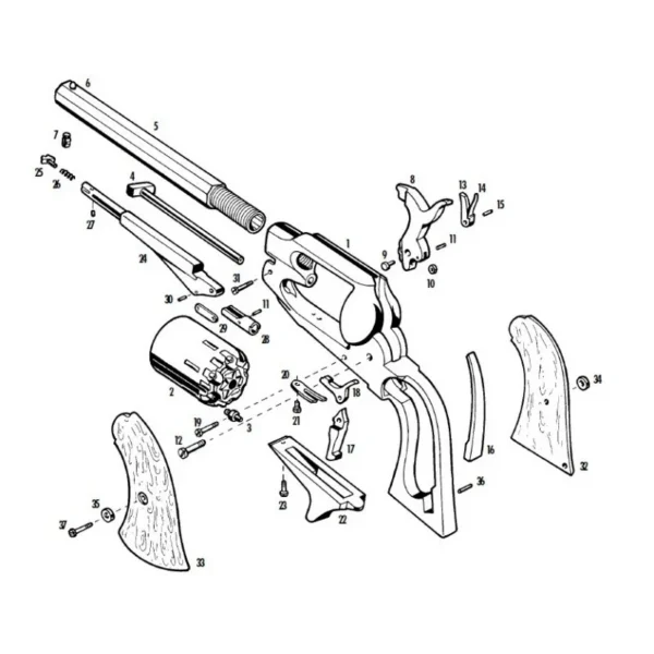 VIS DU CHIEN 1863 REMINGTON POCKET PIETTA REF RP6014 | WesternGuns