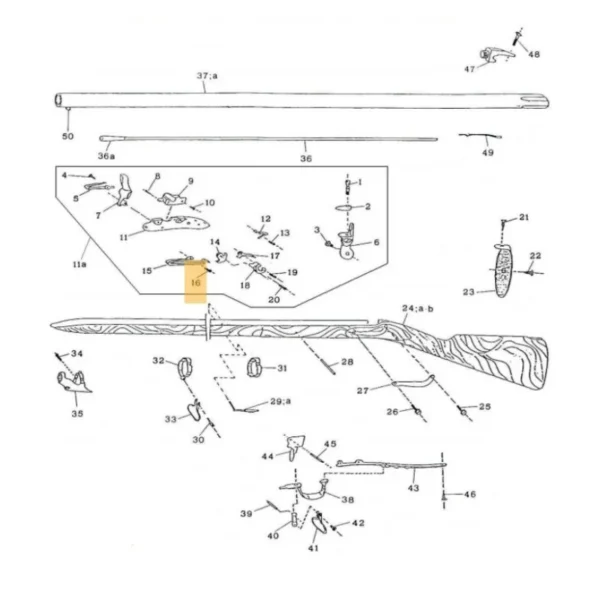 VIS DU GRAND RESSORT 1777 REVOLUTIONNAIRE PEDERSOLI REF M70PFC5322 | WesternGuns