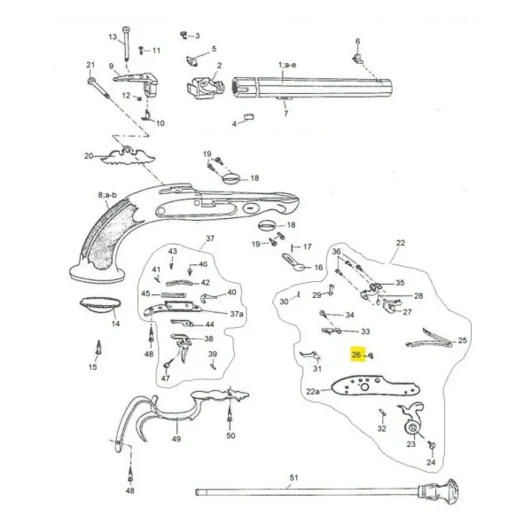 VIS DU GRAND RESSORT LEPAGE PEDERSOLI REF M70PFC5409 | WesternGuns