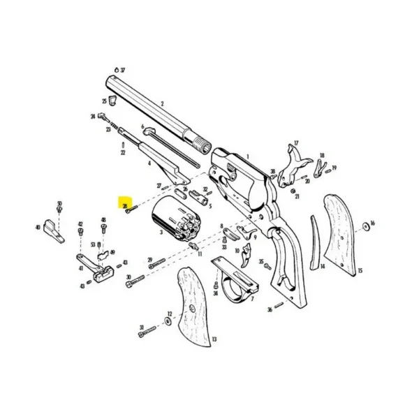VIS DU LEVIER PIETTA 1858 REMINGTON REF 448 | WesternGuns