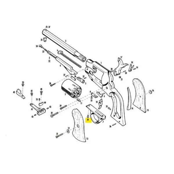 VIS DU PONTET INOX 1858 PIETTA REF 3405/IX | WesternGuns
