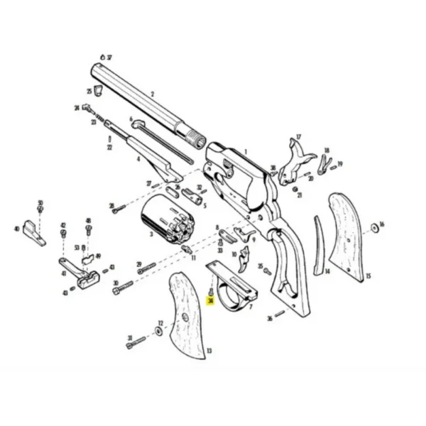 VIS DU PONTET REMINGTON ET COLT PIETTA REF 3405 | WesternGuns