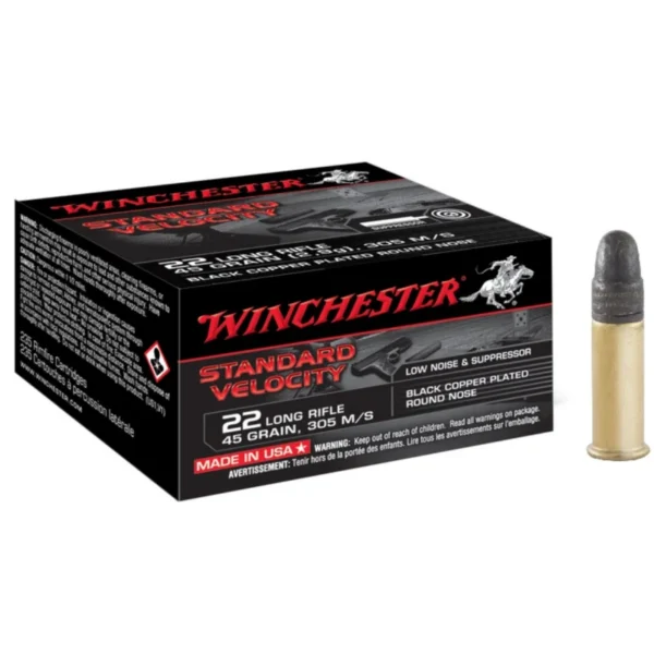Winchester Standard Velocity .22 LR – Boîte 235 Cartouches