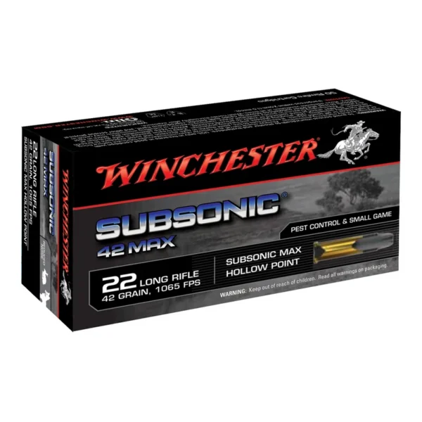 WINCHESTER 22LR SUBSONIC HP – 42GR x50