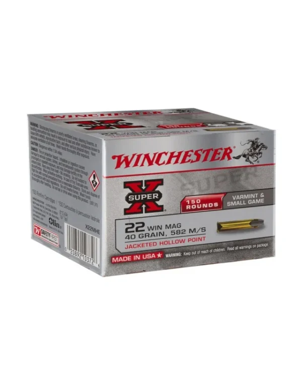 winchester 22Win Mag SUPER X JHP 40GR X150
