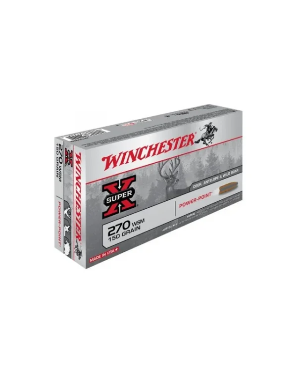 WINCHESTER 270 Wsm Power Point 150 grains x20