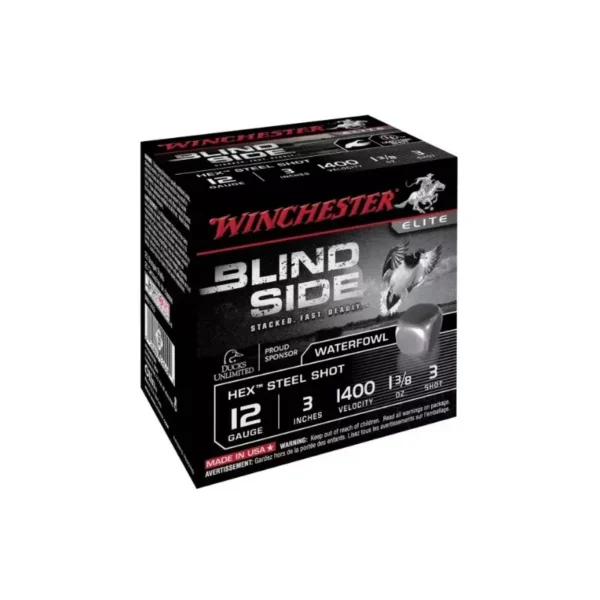 Winchester Blind Side Cal. 12 N°3 – Cartouche chasse innovante oiseaux d’eau