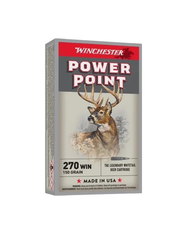 WINCHESTER cal.270 Win Power Point 150 grains – 9.7 grammes x20