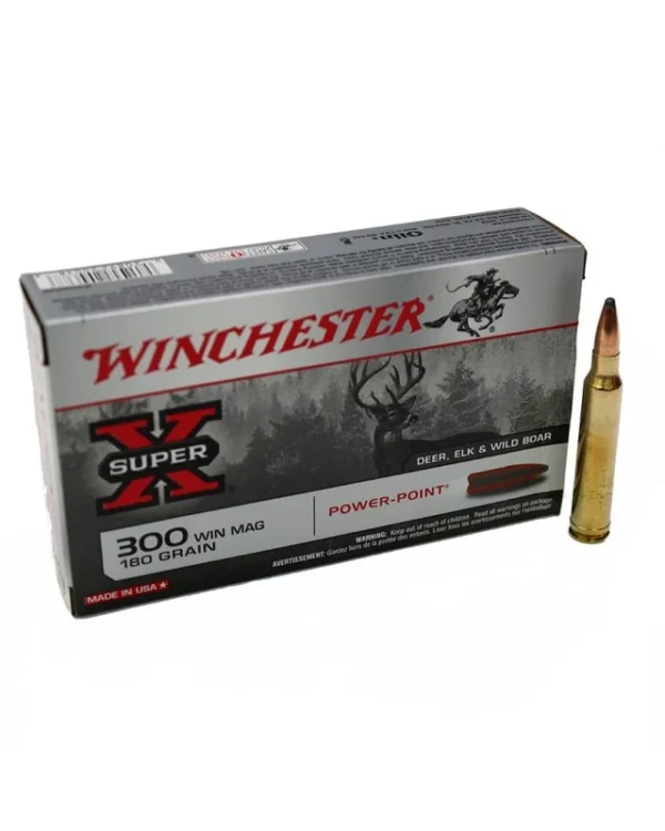 WINCHESTER cal.300 Win Mag Power Point 180 grains – 11.7 grammes x20