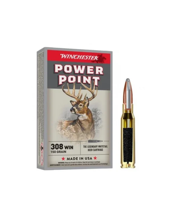 WINCHESTER cal.308 Win Power Point 150 grains – 9.7g X20