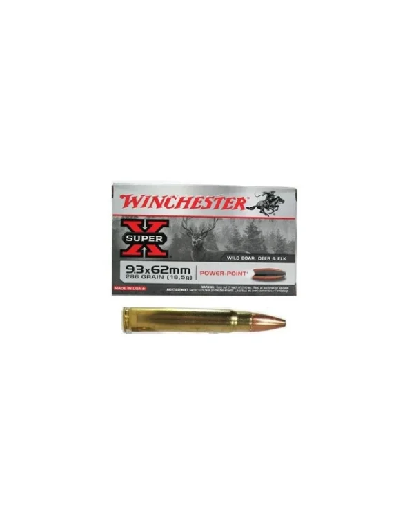 WINCHESTER cal.9,3×62 Power Point 286 grains – 18.5 grammes x20